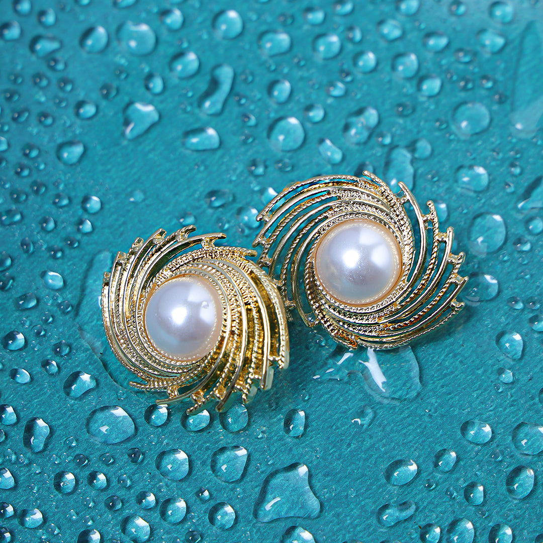 Pearl adorned earrings