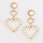 Load image into Gallery viewer, A Heart of Pearl Earrings