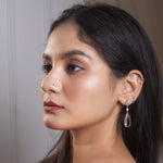 Load image into Gallery viewer, Blush Pink Statement Earrings
