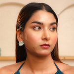 Load image into Gallery viewer, Designer Aquamarine Stud Earrings