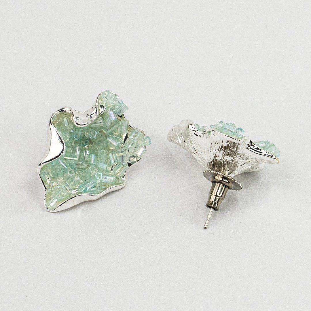 Designer Aquamarine Stud Earrings