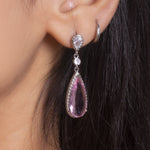 Load image into Gallery viewer, Blush Pink Statement Earrings