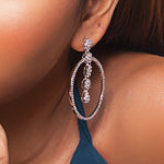 Load image into Gallery viewer, Charismatic Handcrafted Rhodium Earrings